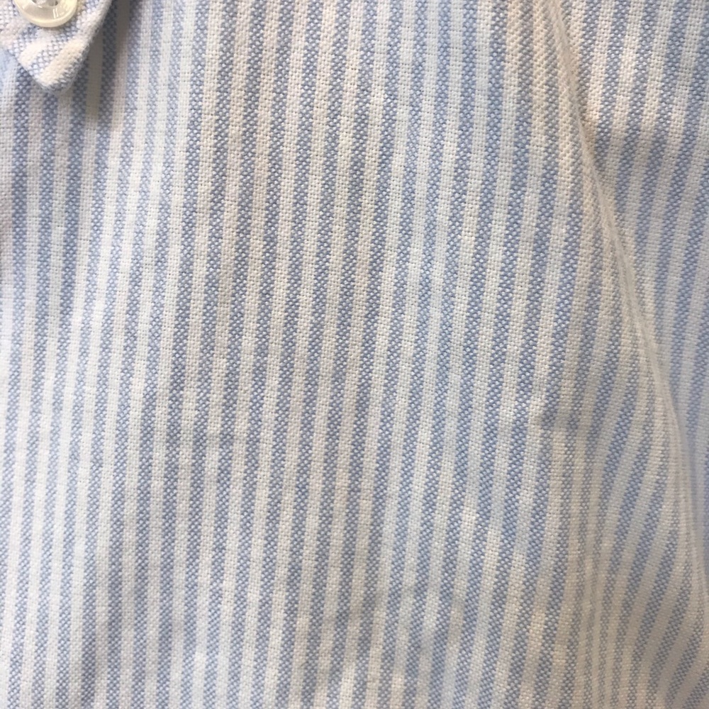 J Crew light blue striped button down - Picture 4 of 5